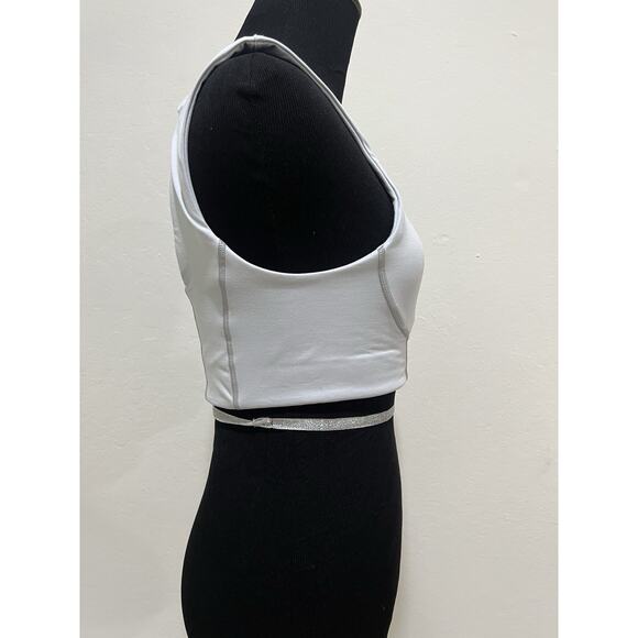 NWT Free People Movement You're a Peach Sports Bra Ice Grey L - Picture 4 of 5